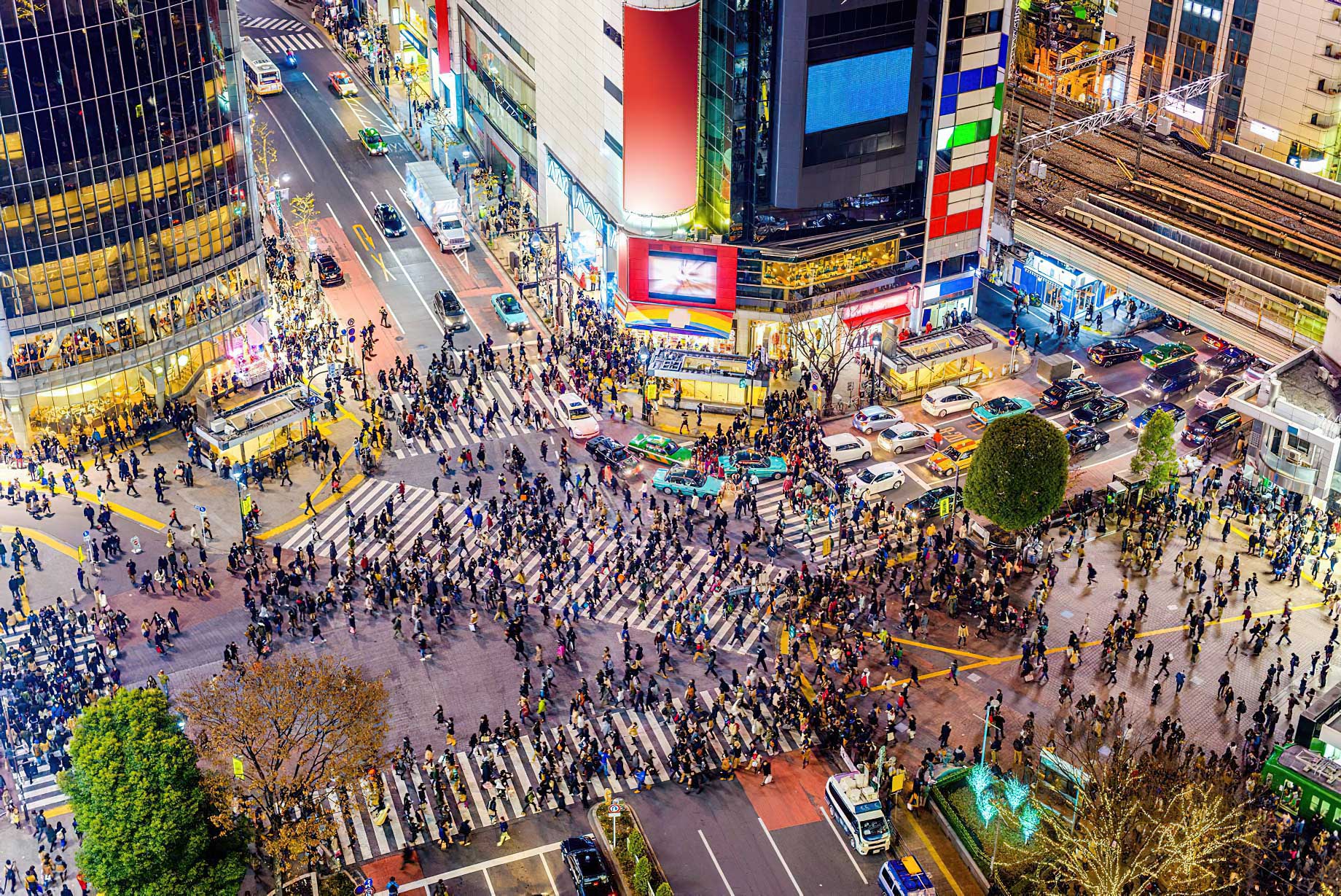 The Ritz-Carlton, Tokyo Hotel - Tokyo, Japan - Tokyo Street Aerial View