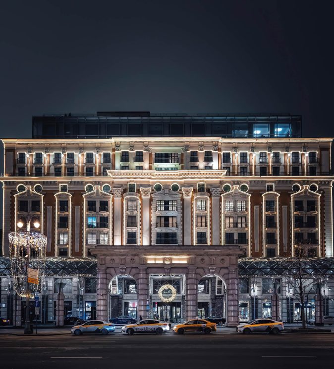063 - The Ritz-Carlton, Moscow Hotel - Moscow, Russia - Hotel Exterior Night View