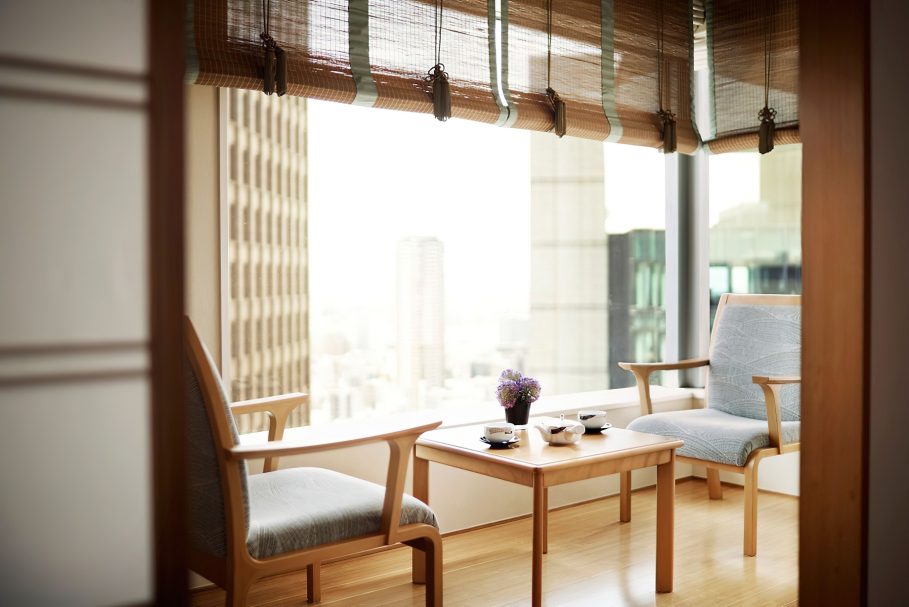 The Ritz-Carlton, Osaka Hotel - Osaka, Japan - Japanese Suite Sitting Area