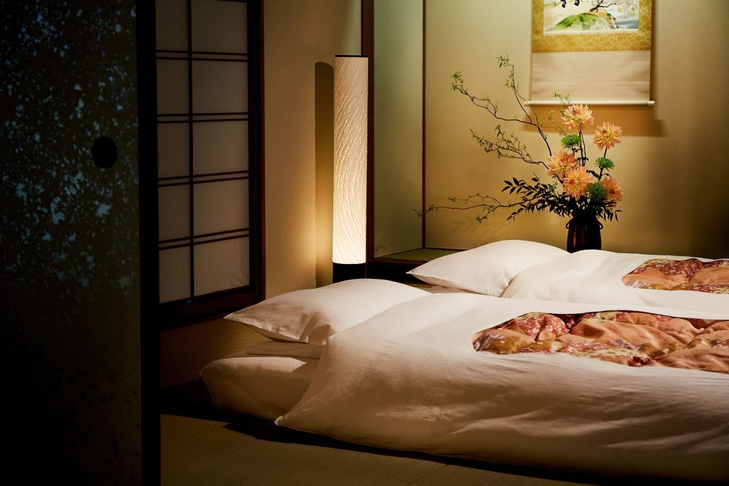 The Ritz-Carlton, Osaka Hotel - Osaka, Japan - Japanese Suite Bed