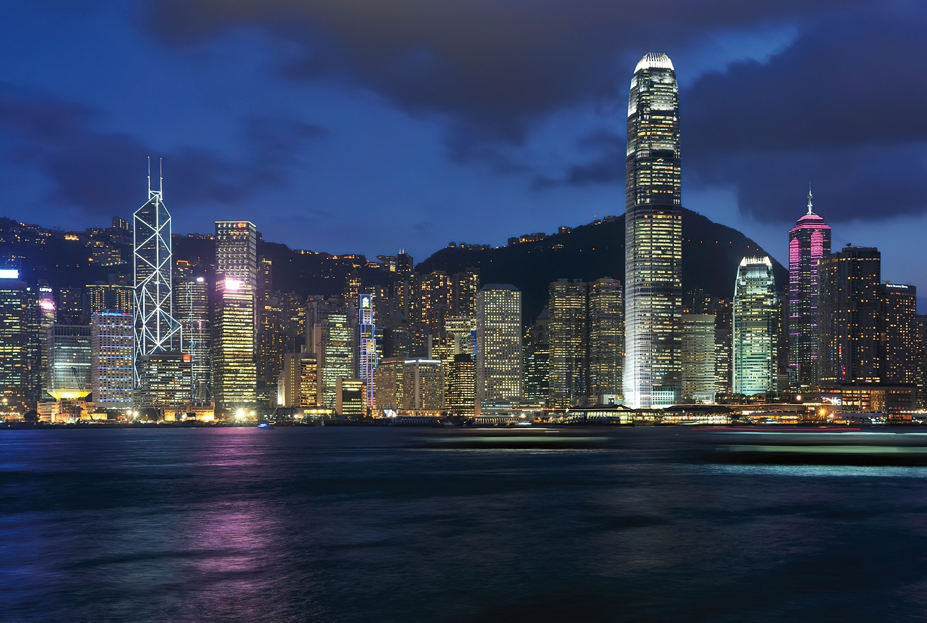 The Ritz-Carlton, Hong Kong Hotel – West Kowloon, Hong Kong – Hong Kong Skyline Night