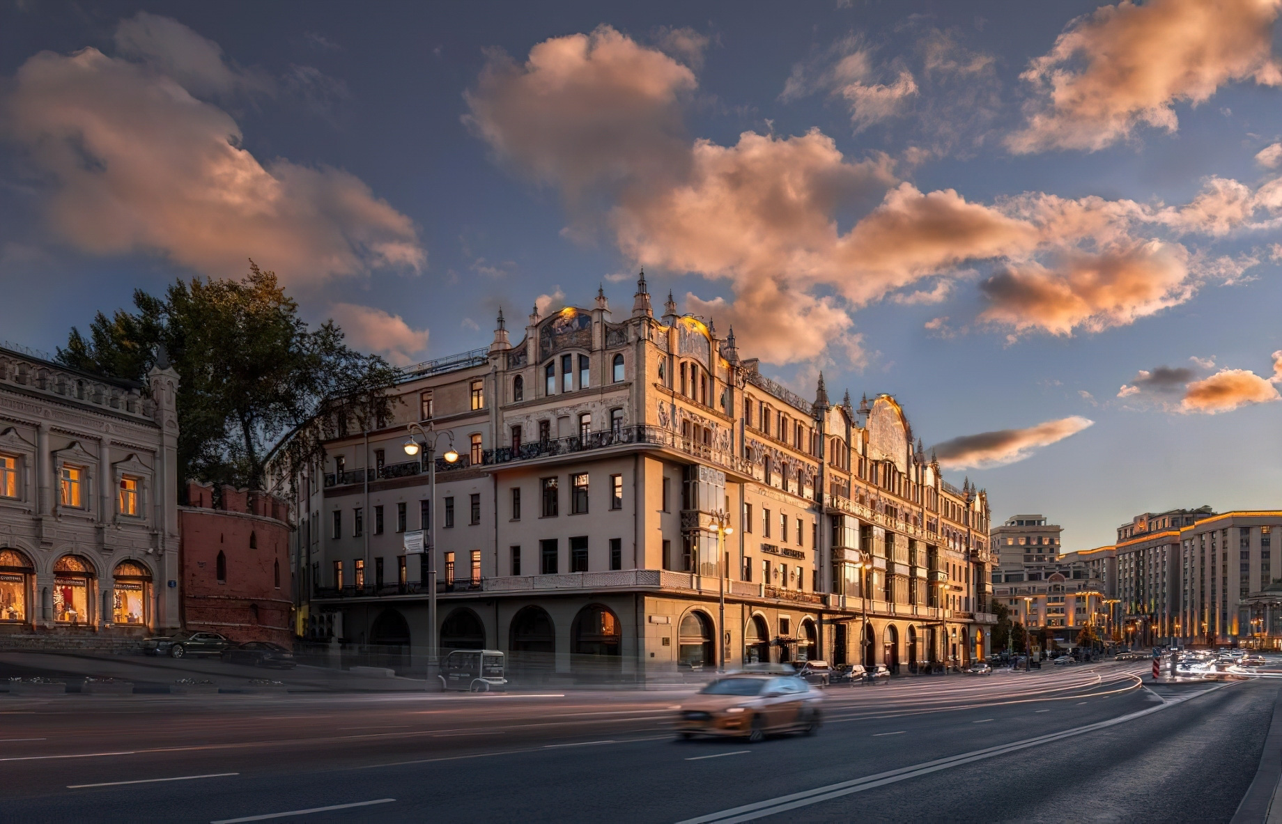 Metropol Hotel Moscow – Moscow, Russia – Hotel Exterior Sunset