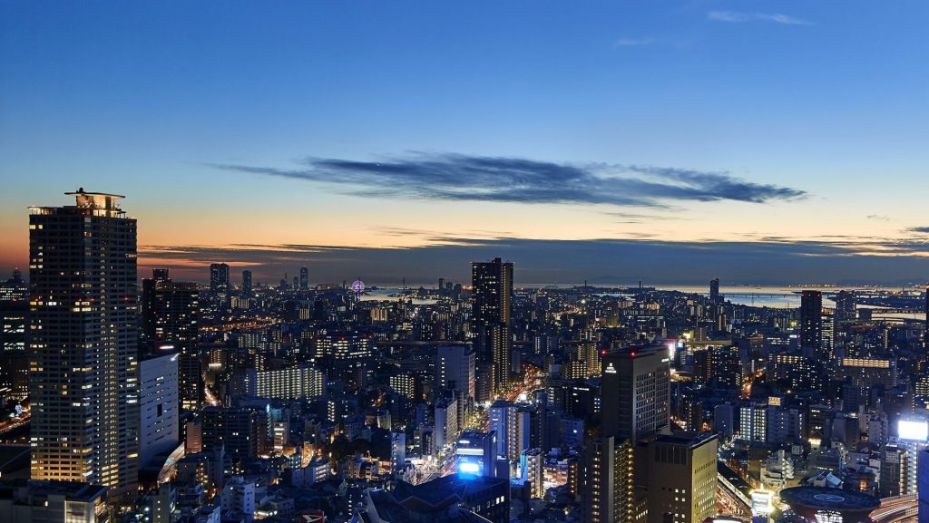 The Ritz-Carlton, Osaka Hotel - Osaka, Japan - City Skyline Night