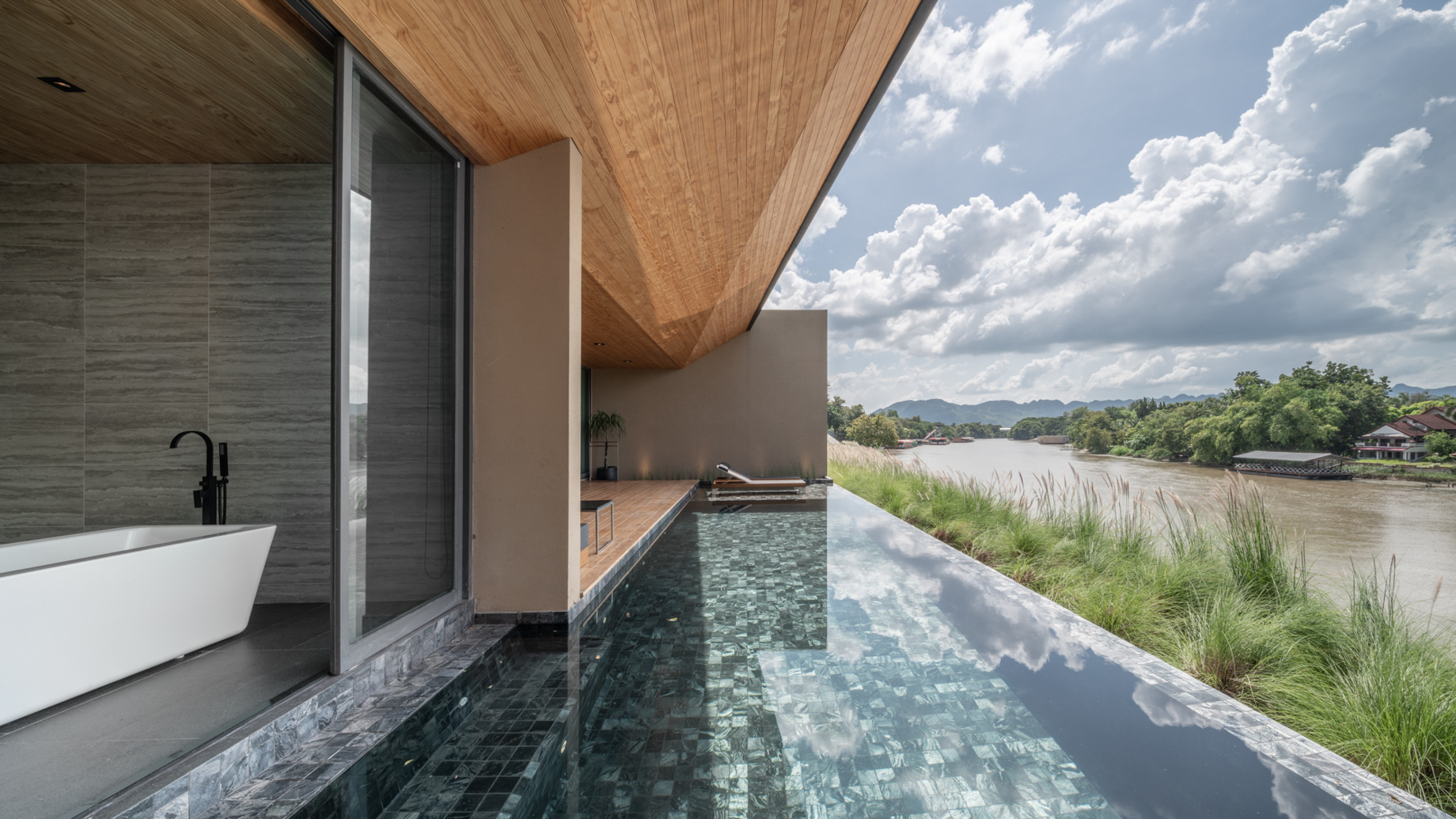 Tara Villa Riverkwai Resort – Kanchanaburi, Thailand – Two Bedroom Pool Villa Exterior River View