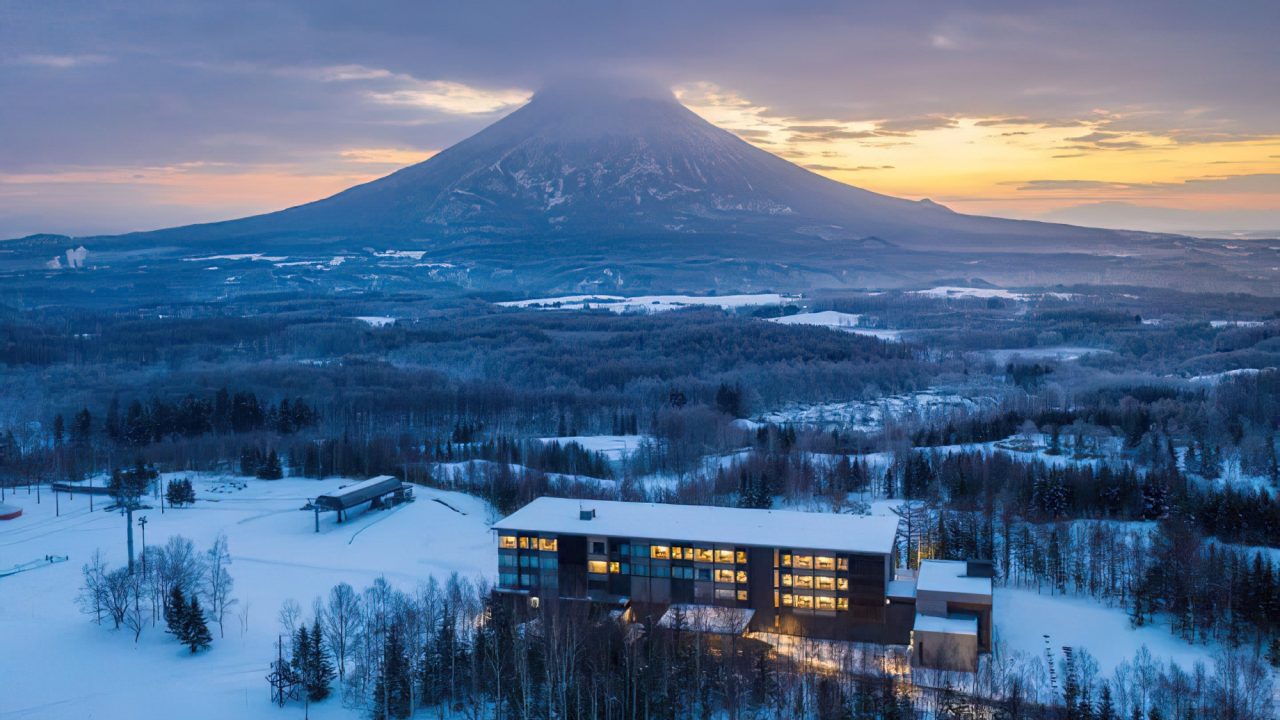 Higashiyama Niseko Village, A Ritz-Carlton Reserve Hotel - Hokkaido, Japan - Winter Aerial View