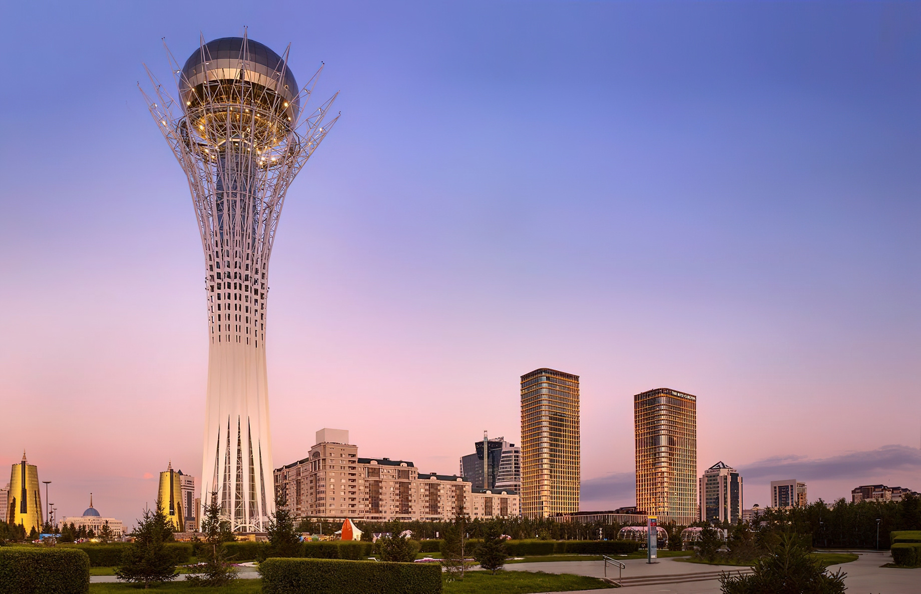 The Ritz-Carlton, Astana Hotel - Nur-Sultan, Kazakhstan - Exterior City View