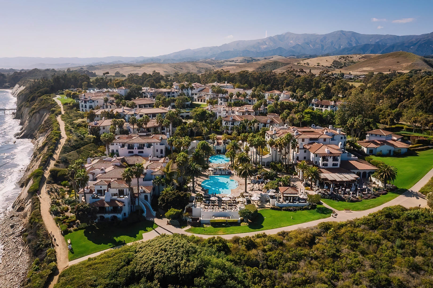 The Ritz-Carlton Bacara, Santa Barbara Resort - Santa Barbara, CA, USA - Resort Aerial View