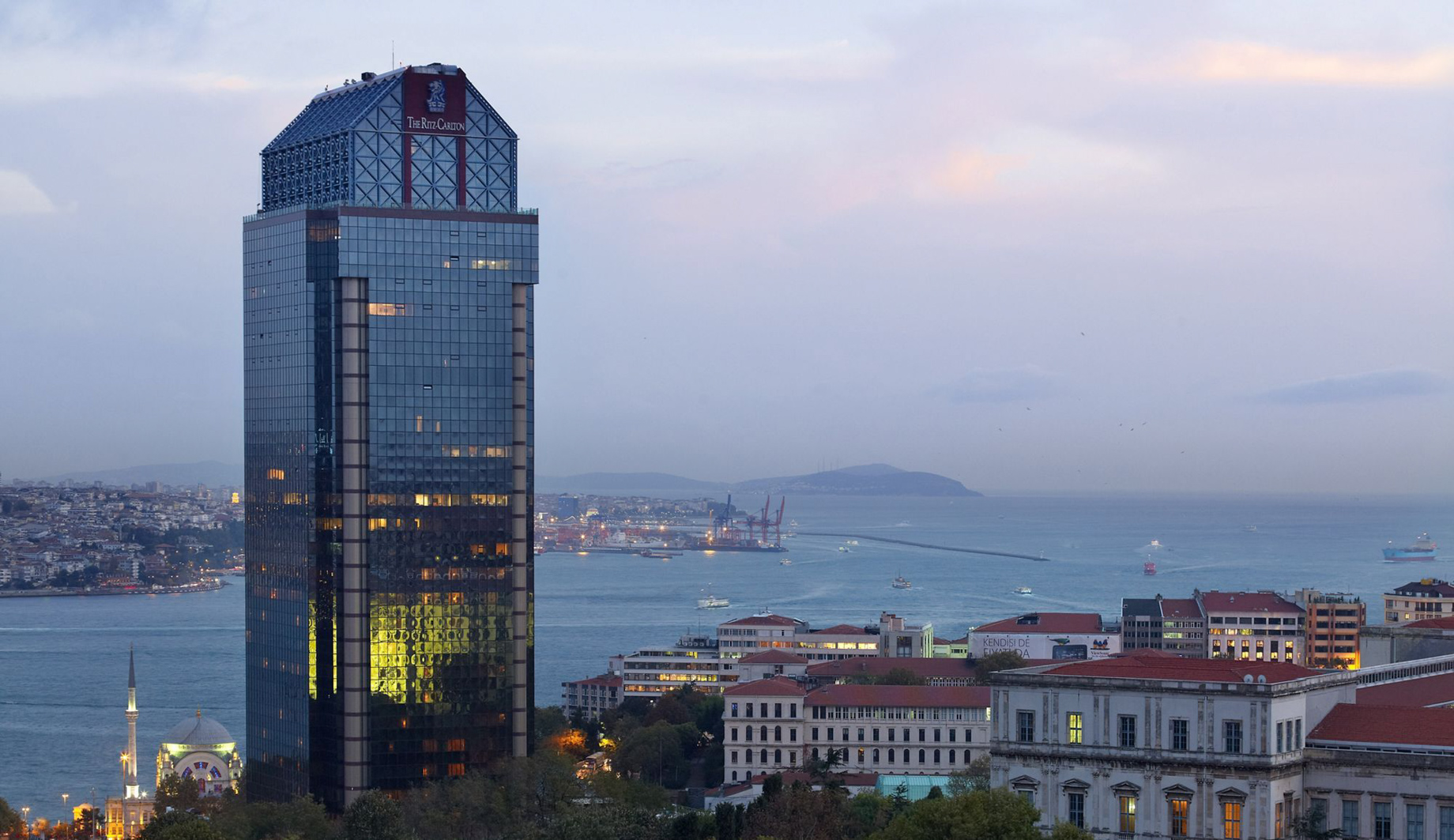 The Ritz-Carlton, Istanbul Hotel – Istanbul, Turkey – Exterior Aerial View