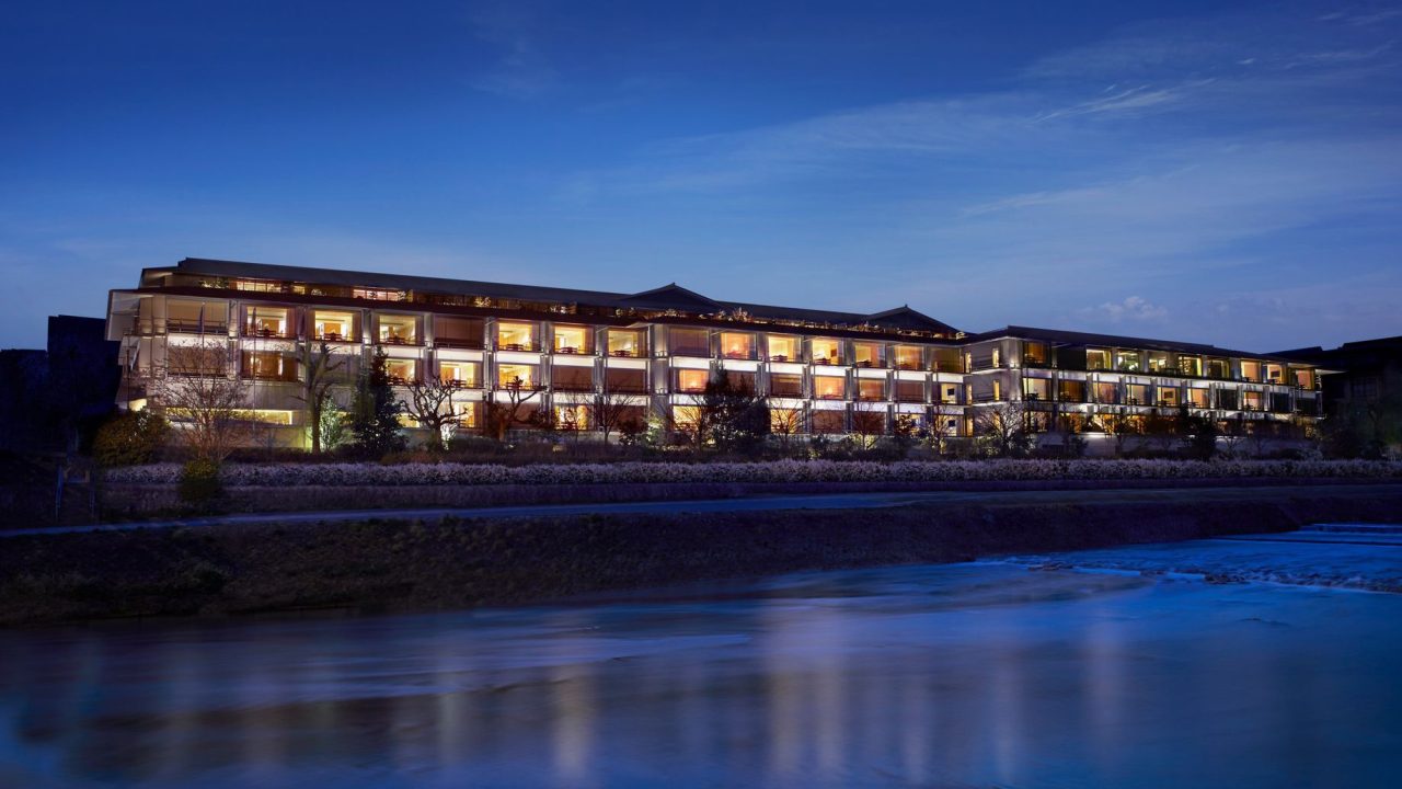 The Ritz-Carlton, Kyoto Hotel - Nakagyo Ward, Kyoto, Japan - Exterior Night