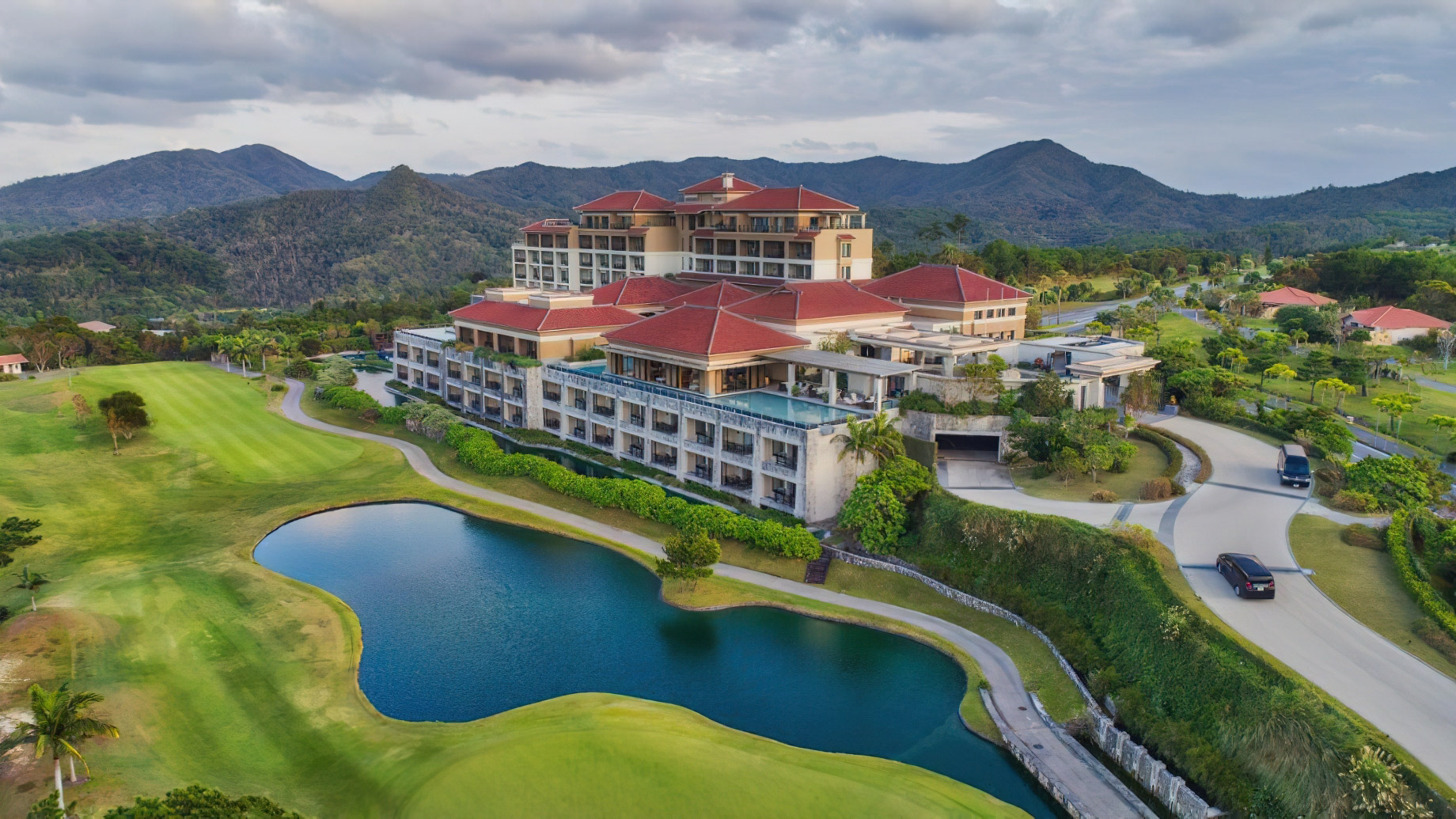 The Ritz-Carlton, Okinawa Hotel – Okinawa, Japan – Exterior Aerial View