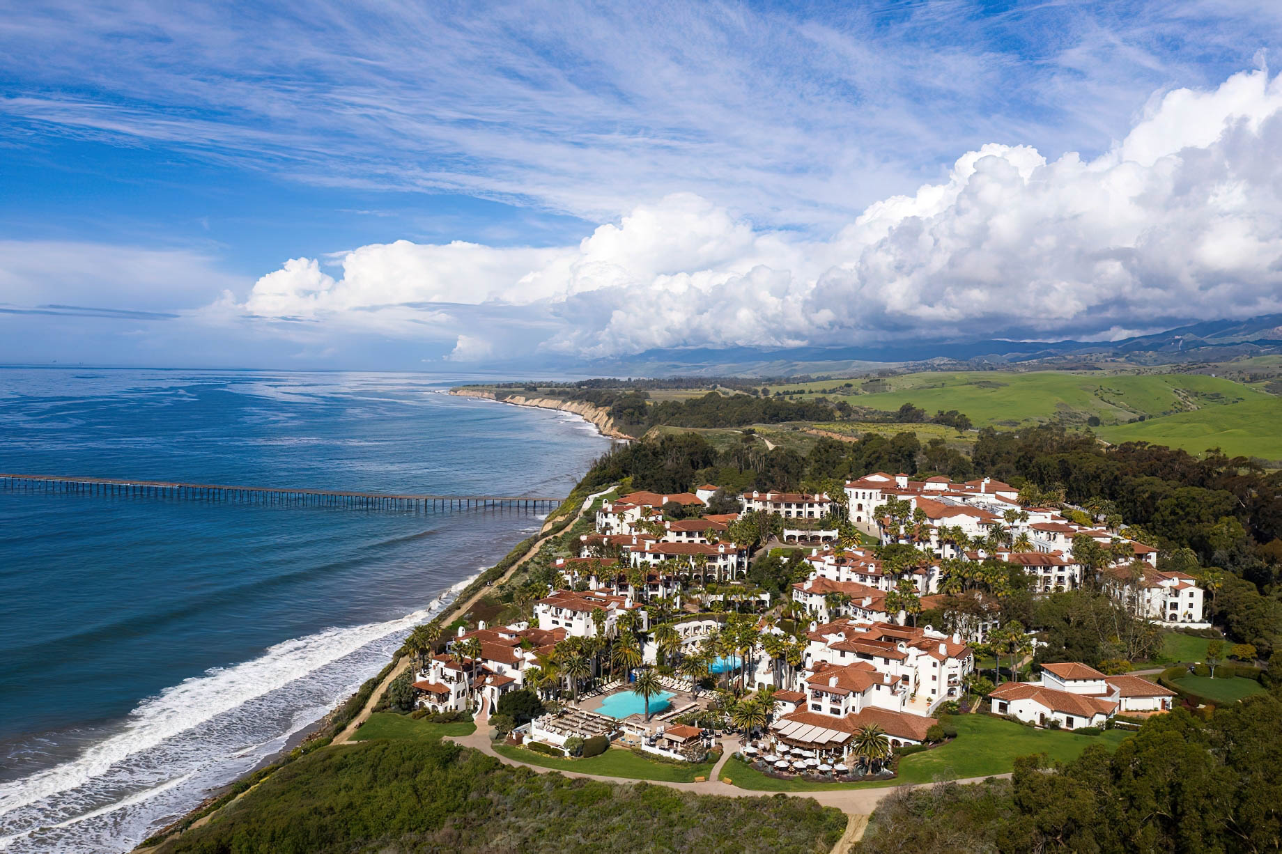 The Ritz-Carlton Bacara, Santa Barbara Resort - Santa Barbara, CA, USA - Resort Aerial View
