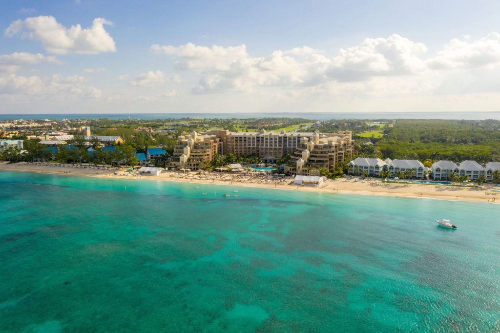 The Ritz-Carlton, Grand Cayman Resort - Seven Mile Beach, Cayman Islands - Beach View Aerial