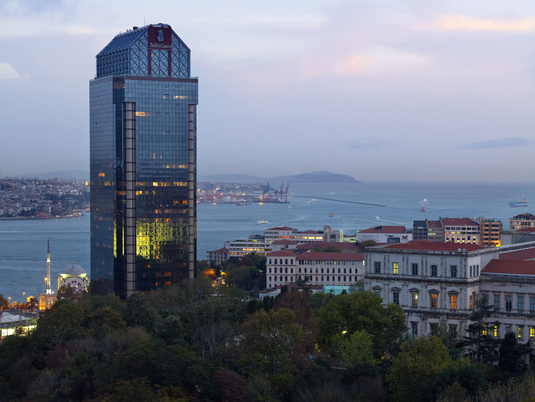 The Ritz-Carlton, Istanbul Hotel – Istanbul, Turkey – Exterior Aerial View
