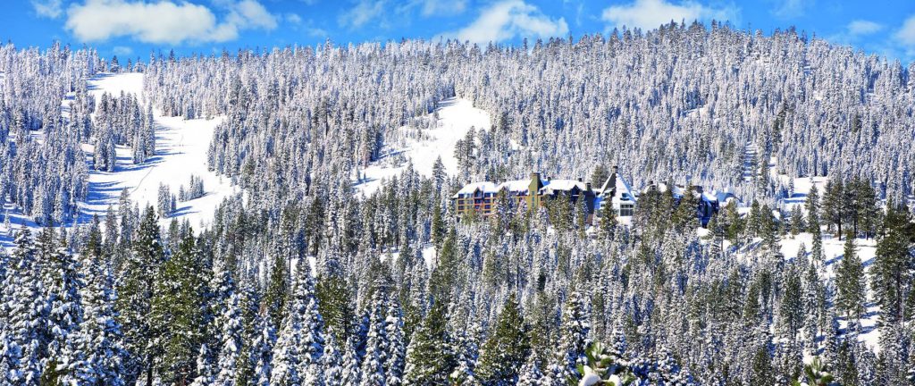 The Ritz-Carlton, Lake Tahoe Resort - Truckee, CA, USA - Mountain Winter View