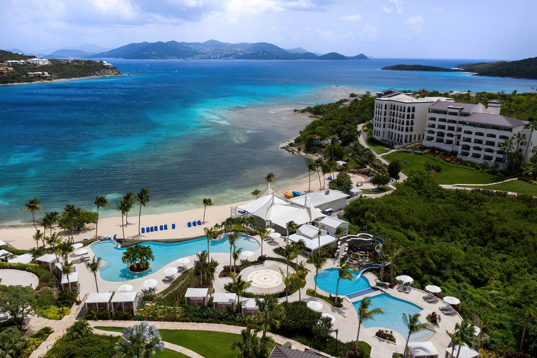 The Ritz-Carlton, St. Thomas Resort – St. Thomas, U.S. Virgin Islands – Aerial Pool View