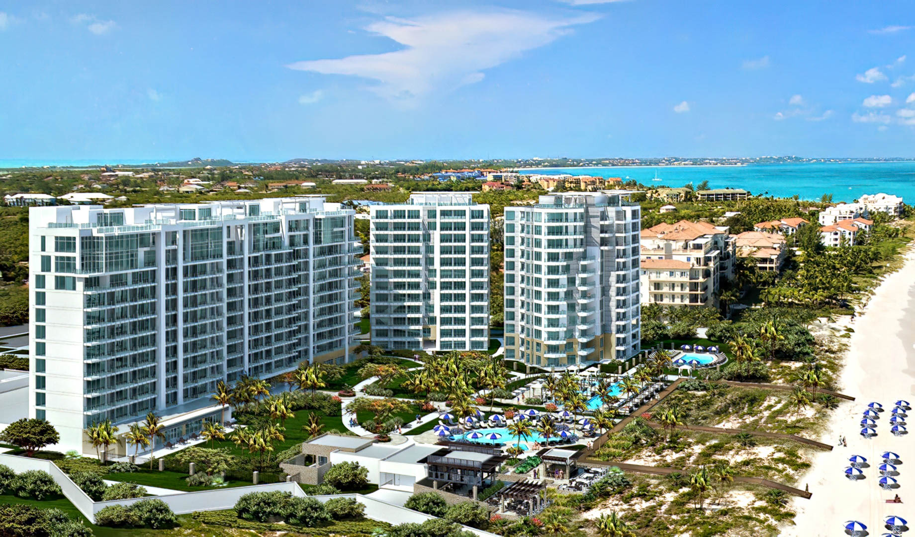 The Ritz-Carlton, Turks & Caicos Resort – Providenciales, Turks and Caicos Islands – Exterior Aerial View