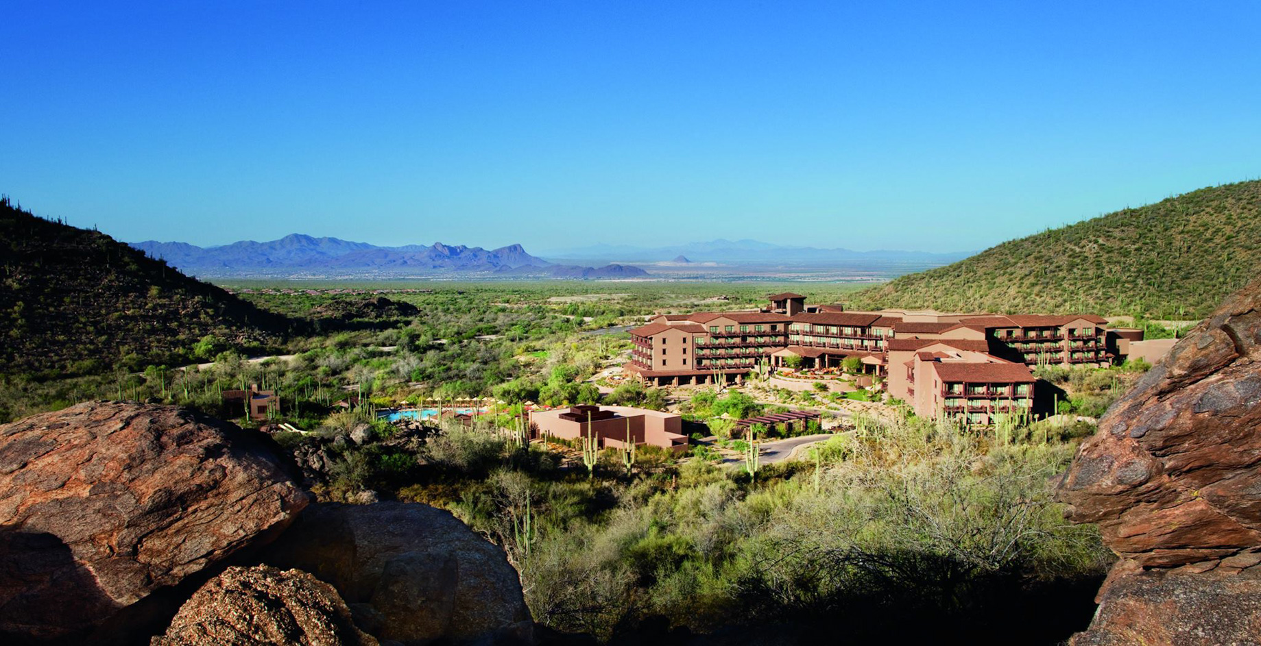 The Ritz-Carlton, Dove Mountain Resort - Marana, AZ, USA - Aerial Valley View