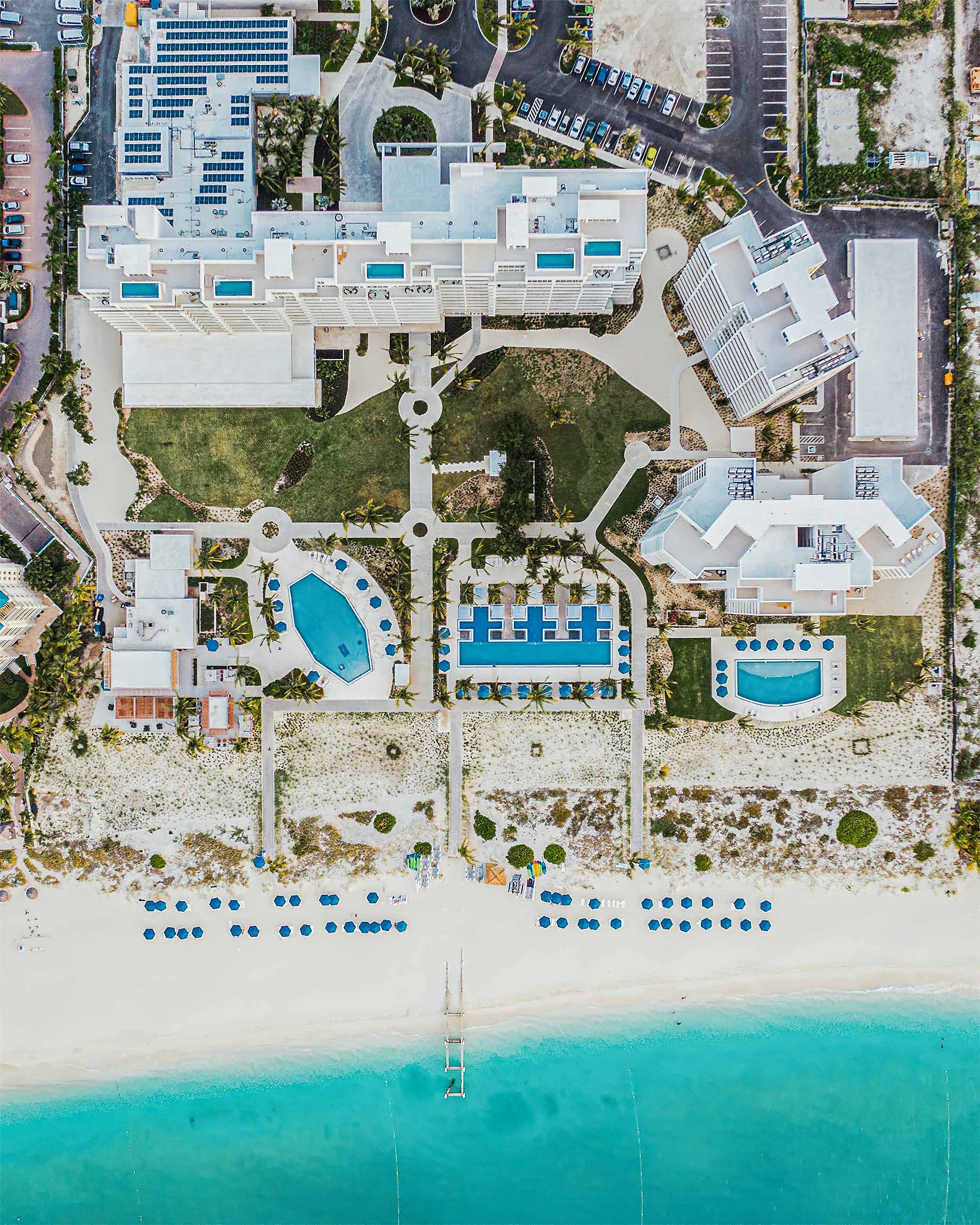 The Ritz-Carlton, Turks & Caicos Resort – Providenciales, Turks and Caicos Islands – Exterior Overhead Aerial View