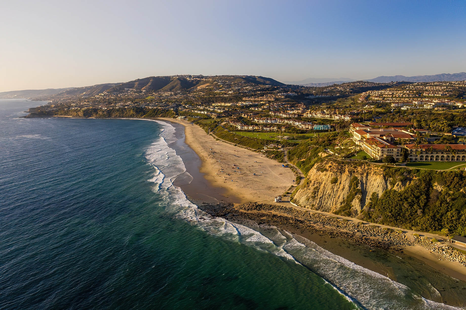 The Ritz-Carlton, Laguna Niguel Resort - Dana Point, CA, USA - Beach Aerial View