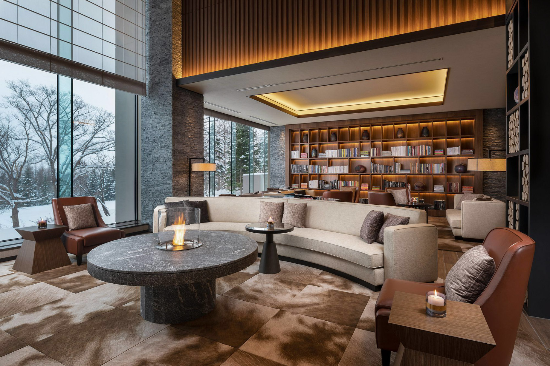 Higashiyama Niseko Village, A Ritz-Carlton Reserve Hotel – Hokkaido, Japan – Ume Lounge Interior