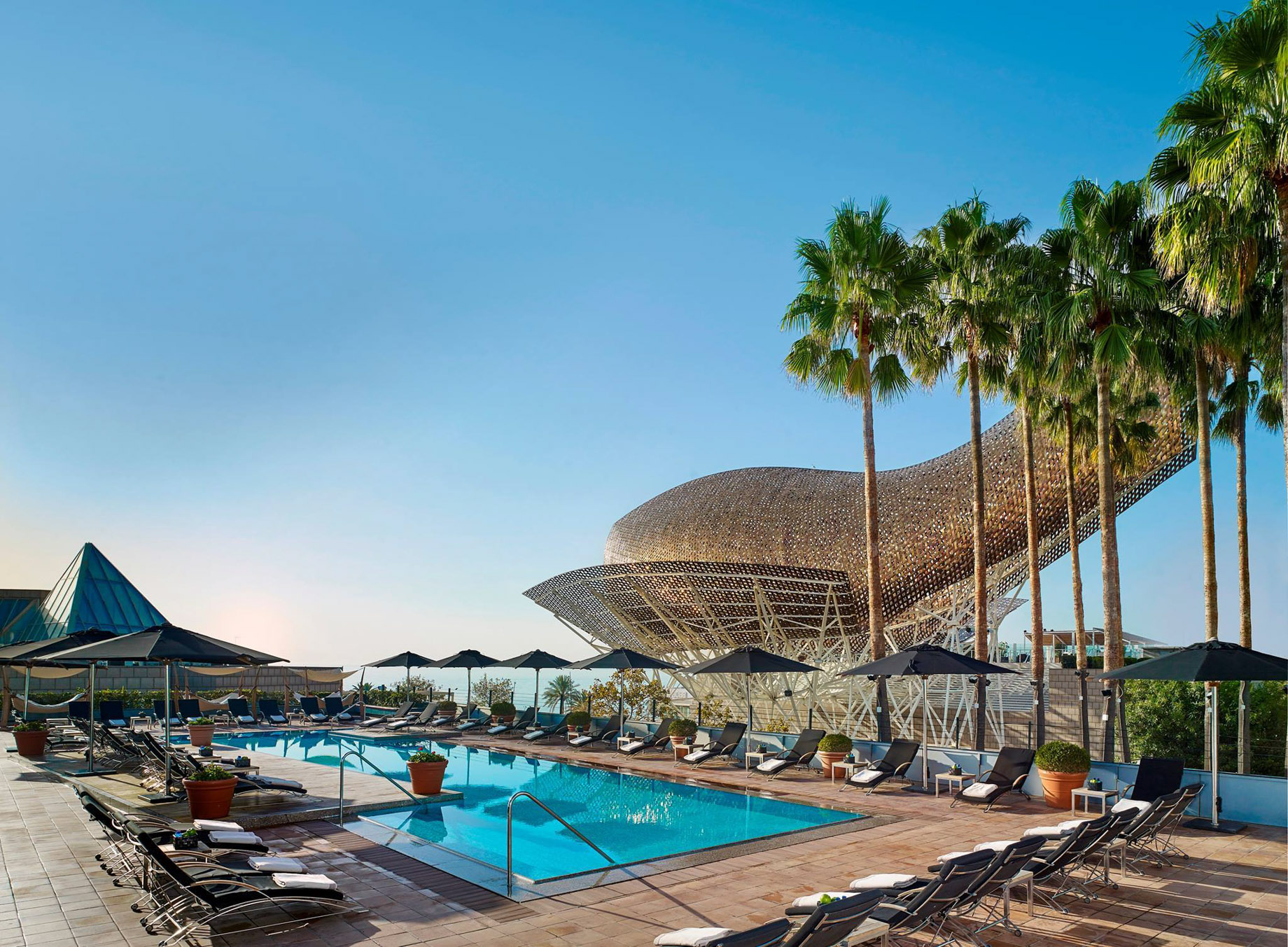 Hotel Arts Barcelona Ritz-Carlton – Barcelona, Spain – Exterior Pool View