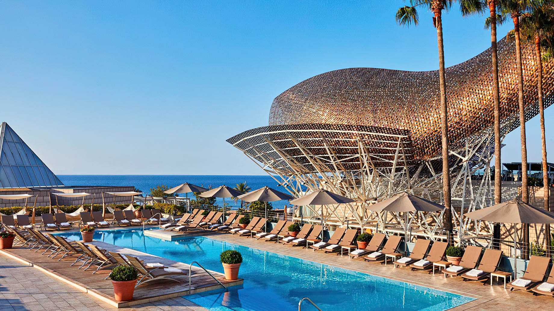 Hotel Arts Barcelona Ritz-Carlton - Barcelona, Spain - Exterior Pool View