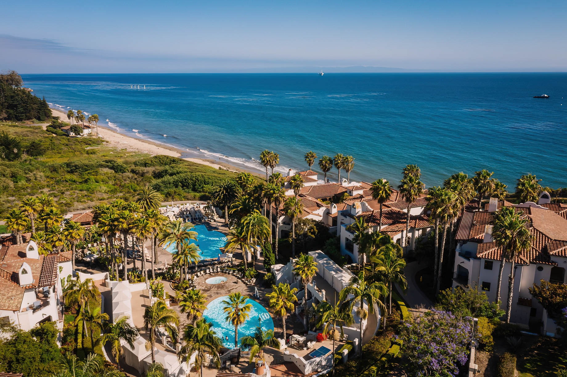 The Ritz-Carlton Bacara, Santa Barbara Resort – Santa Barbara, CA, USA – Resort Aerial Ocean View