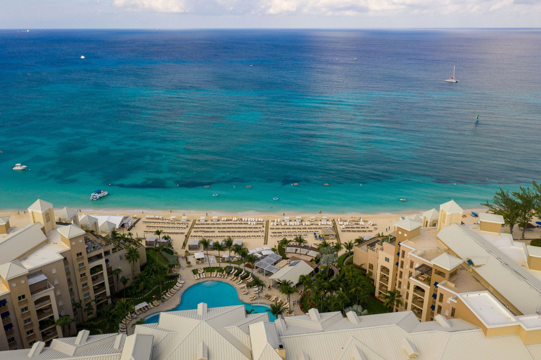 The Ritz-Carlton, Grand Cayman Resort - Seven Mile Beach, Cayman Islands - Ocean View Aerial