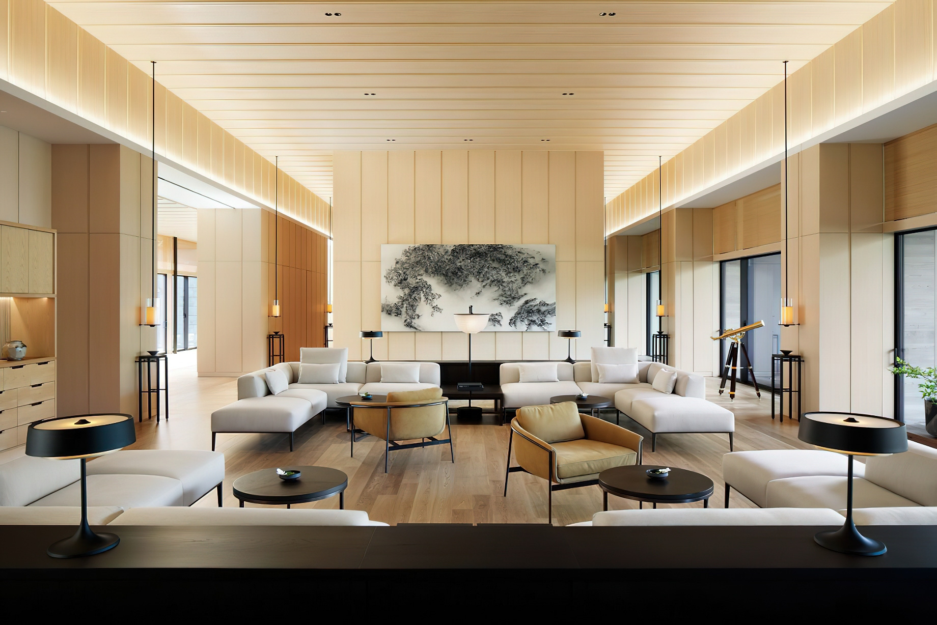 The Ritz-Carlton, Nikko Hotel - Nikko Tochigi, Japan - Lobby Lounge