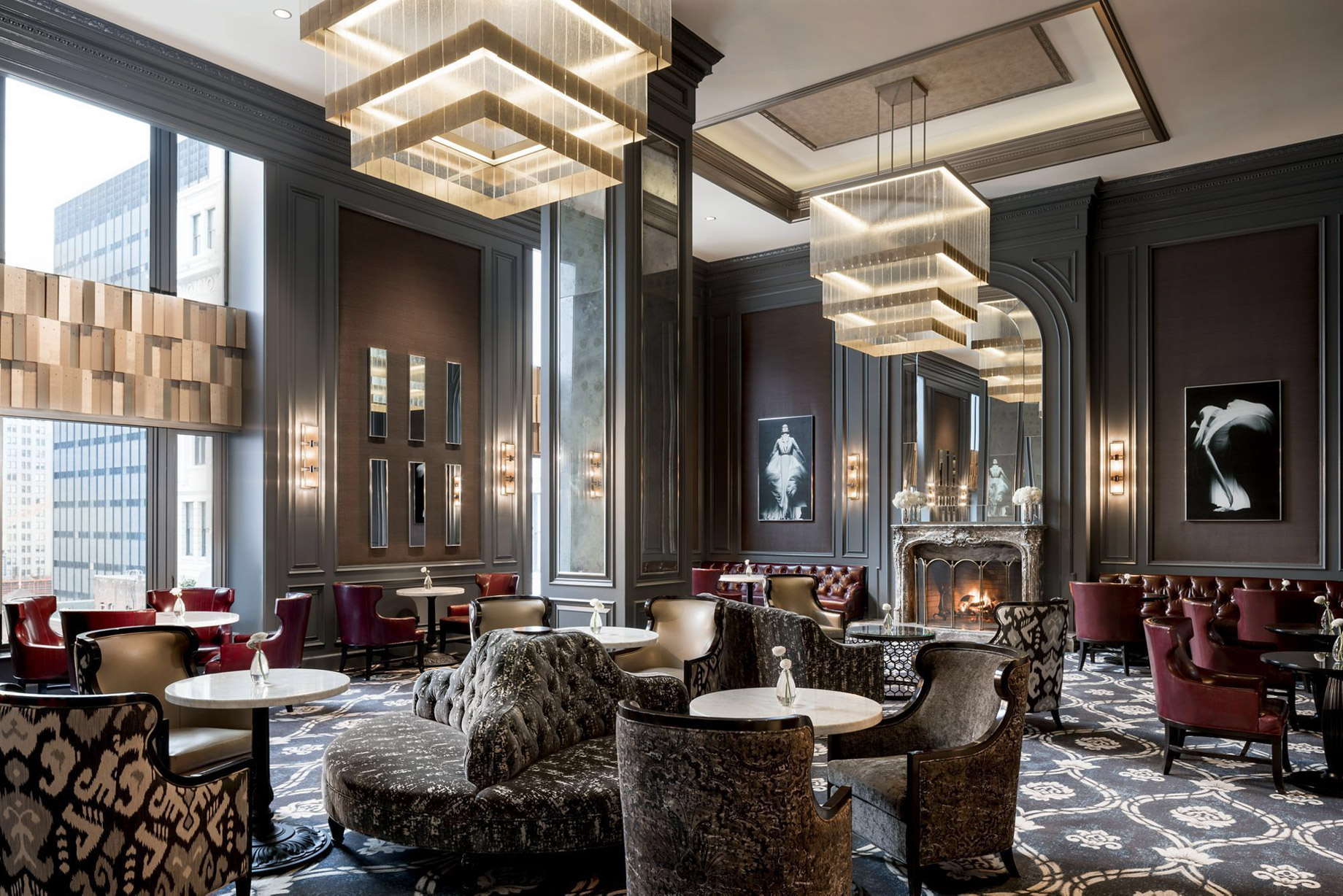 The Ritz-Carlton, San Francisco Hotel - San Francisco, CA, USA - Lobby Lounge