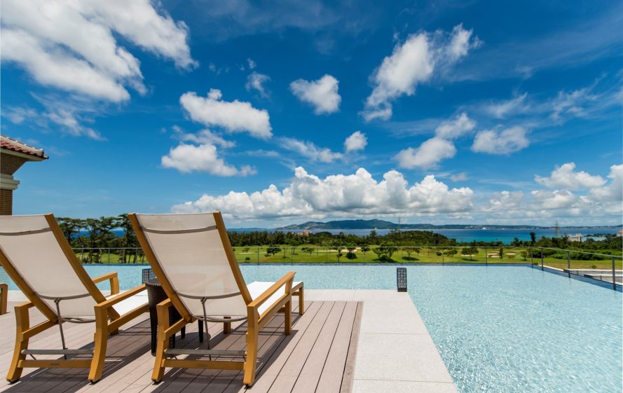 The Ritz-Carlton, Okinawa Hotel - Okinawa, Japan - Exterior Pool Deck View