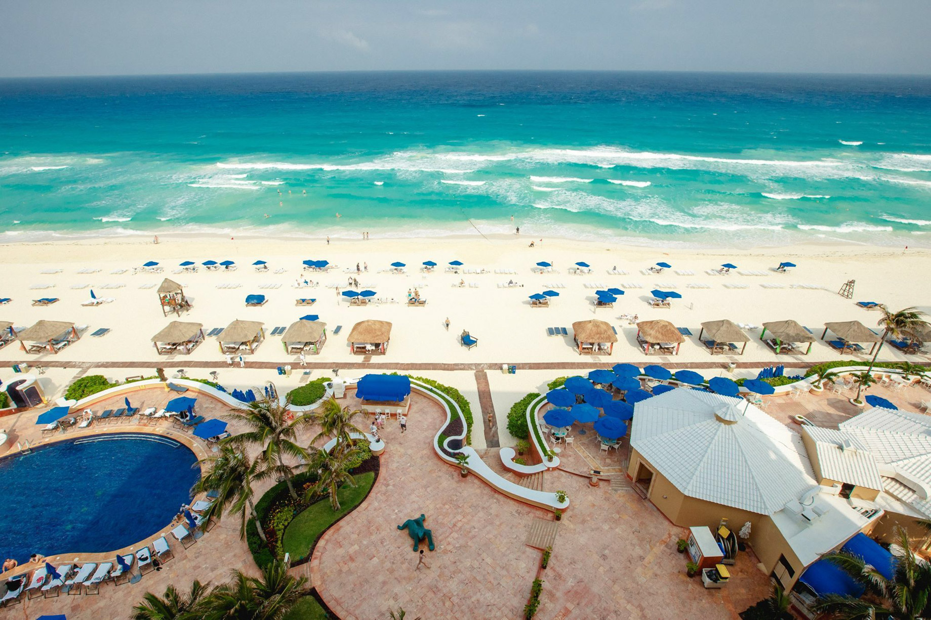 The Ritz-Carlton, Cancun Resort – Cancun, Mexico – Beach and Ocean View Aerial