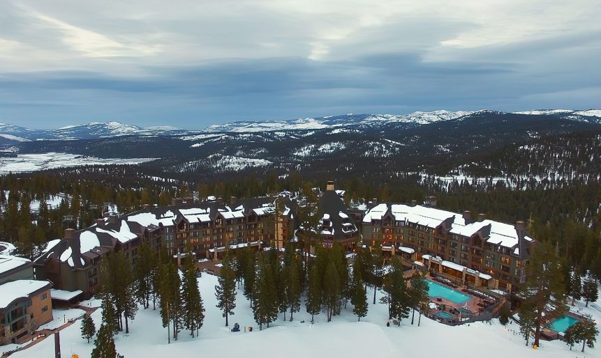 The Ritz-Carlton, Lake Tahoe Resort - Truckee, CA, USA - Resort Winter Aerial View