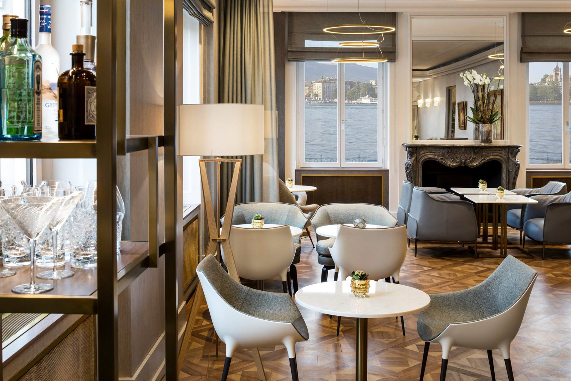 The Ritz-Carlton Hotel de la Paix, Geneva – Geneva, Switzerland – Living Room Bar & Kitchen