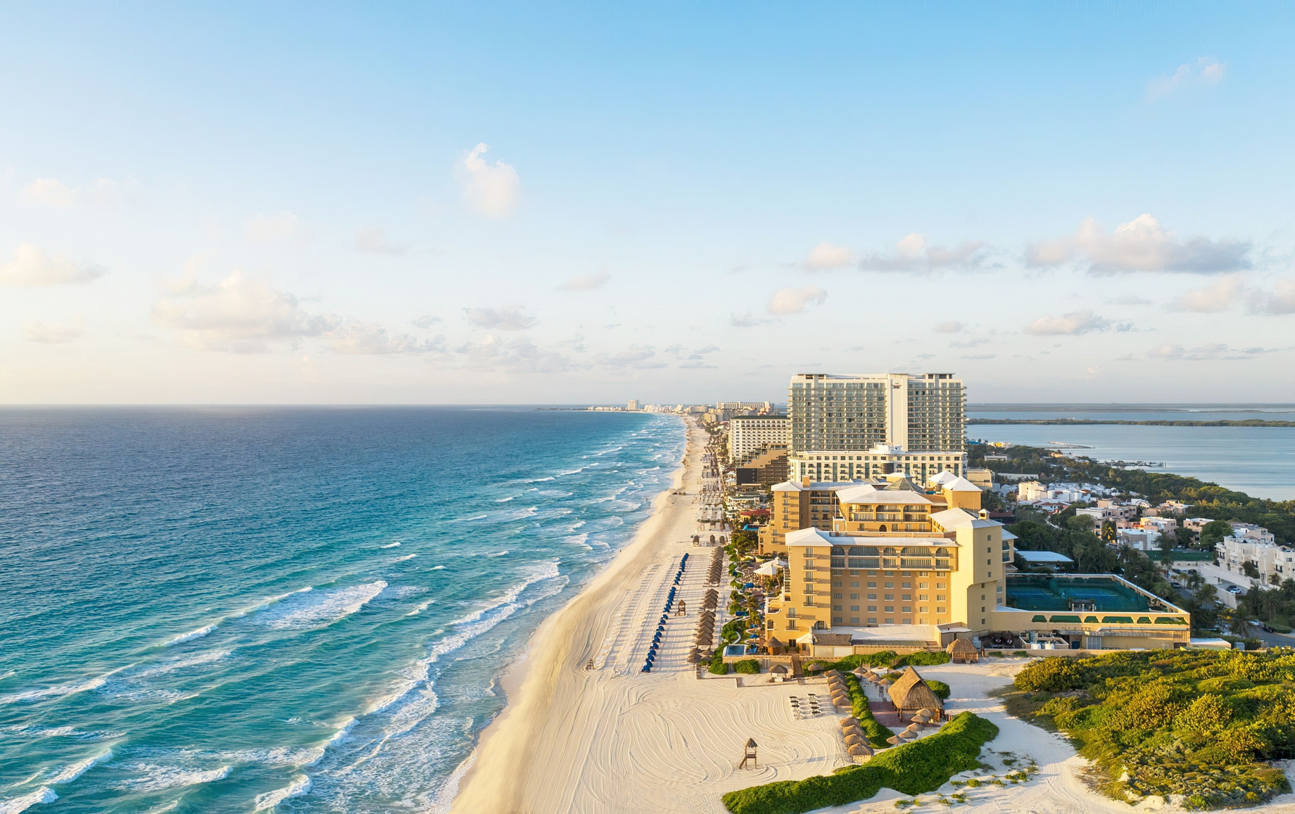 The Ritz-Carlton, Cancun Resort – Cancun, Mexico – Beach and Ocean View Aerial