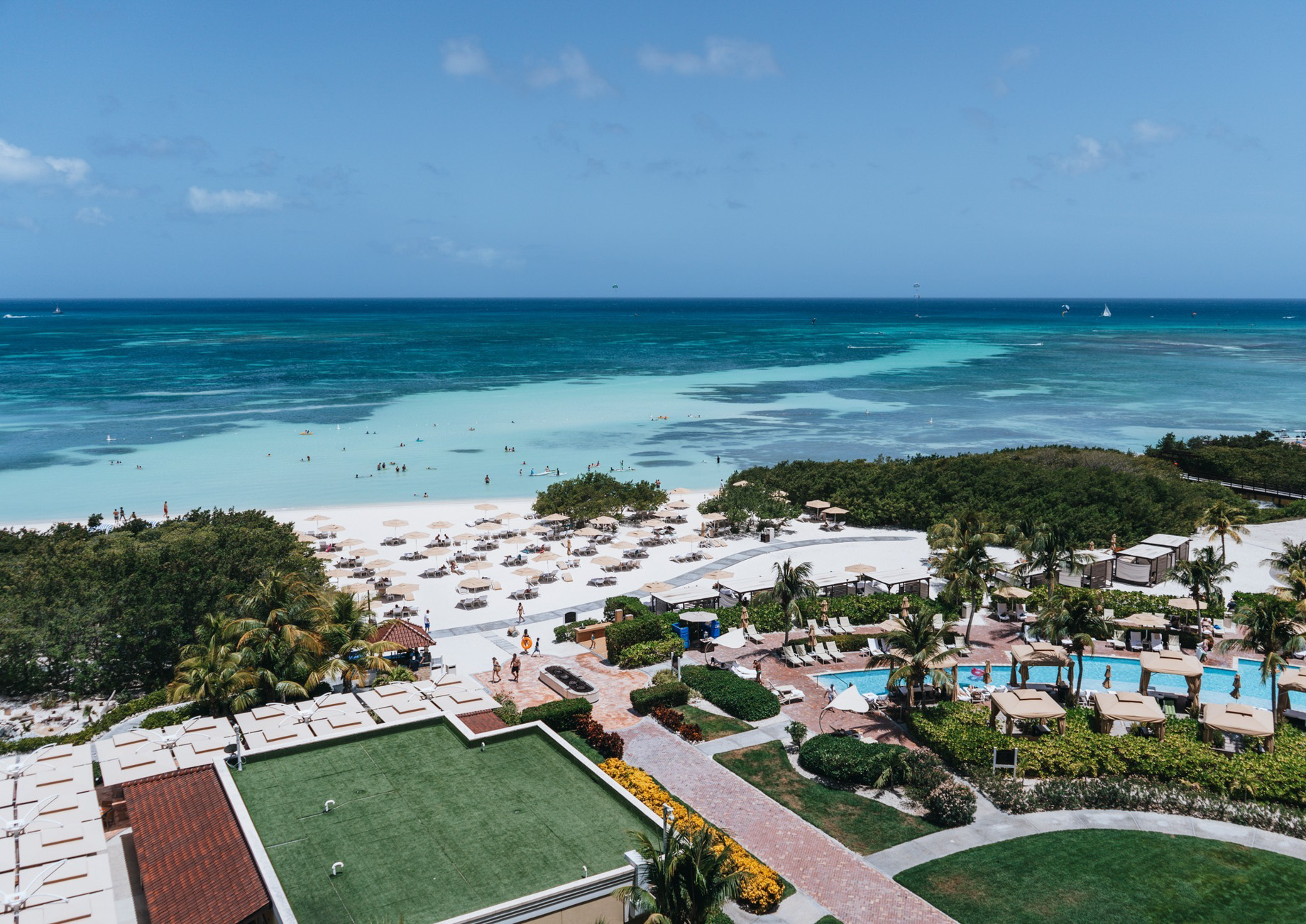 The Ritz-Carlton, Aruba Resort – Palm Beach, Aruba – Beach and Ocean Aerial View