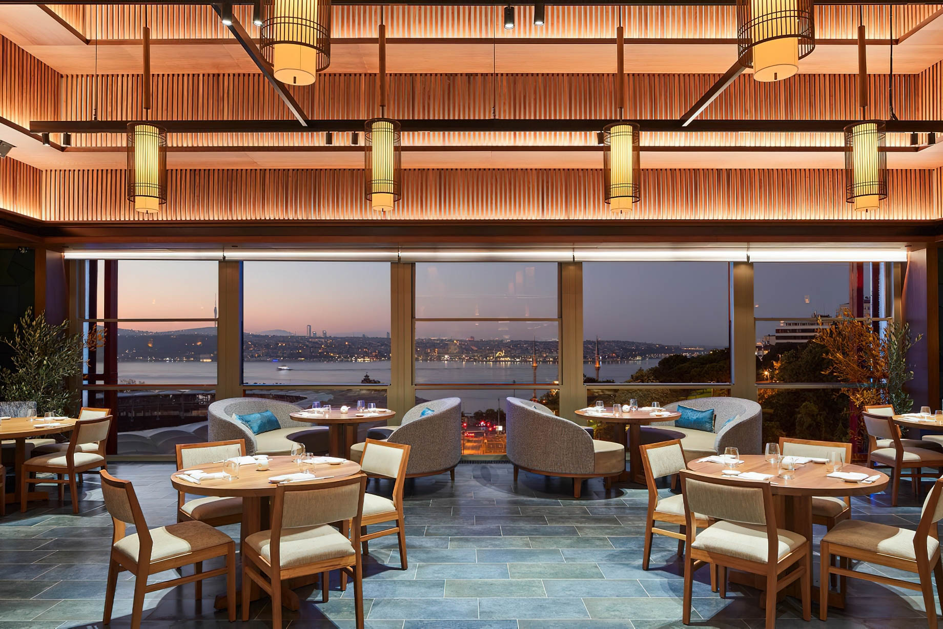 The Ritz-Carlton, Istanbul Hotel - Istanbul, Turkey - Nobu Restaurant Upper Area