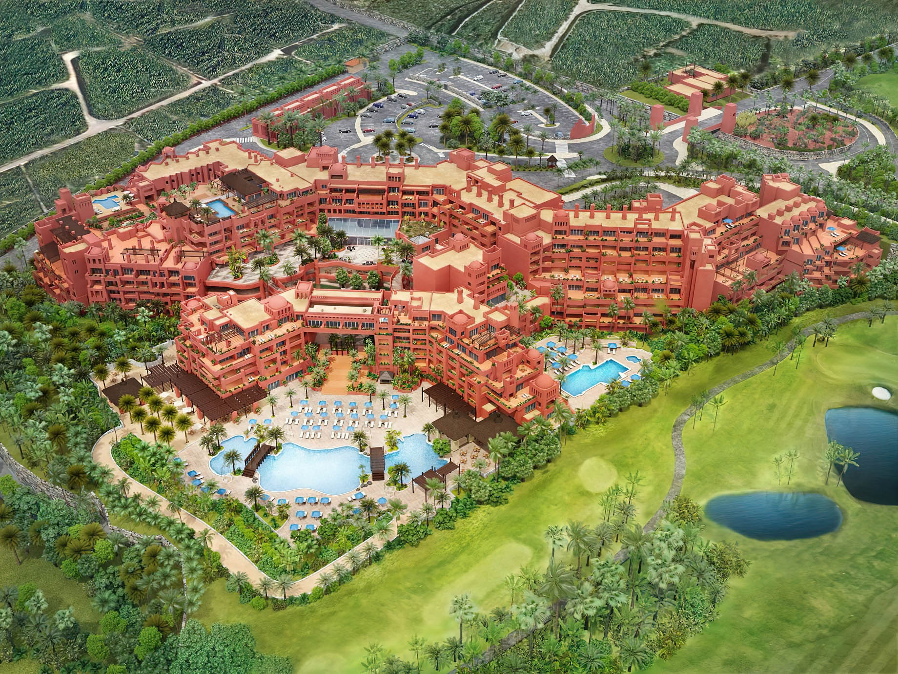 The Ritz-Carlton, Abama Resort – Santa Cruz de Tenerife, Spain – Aerial View