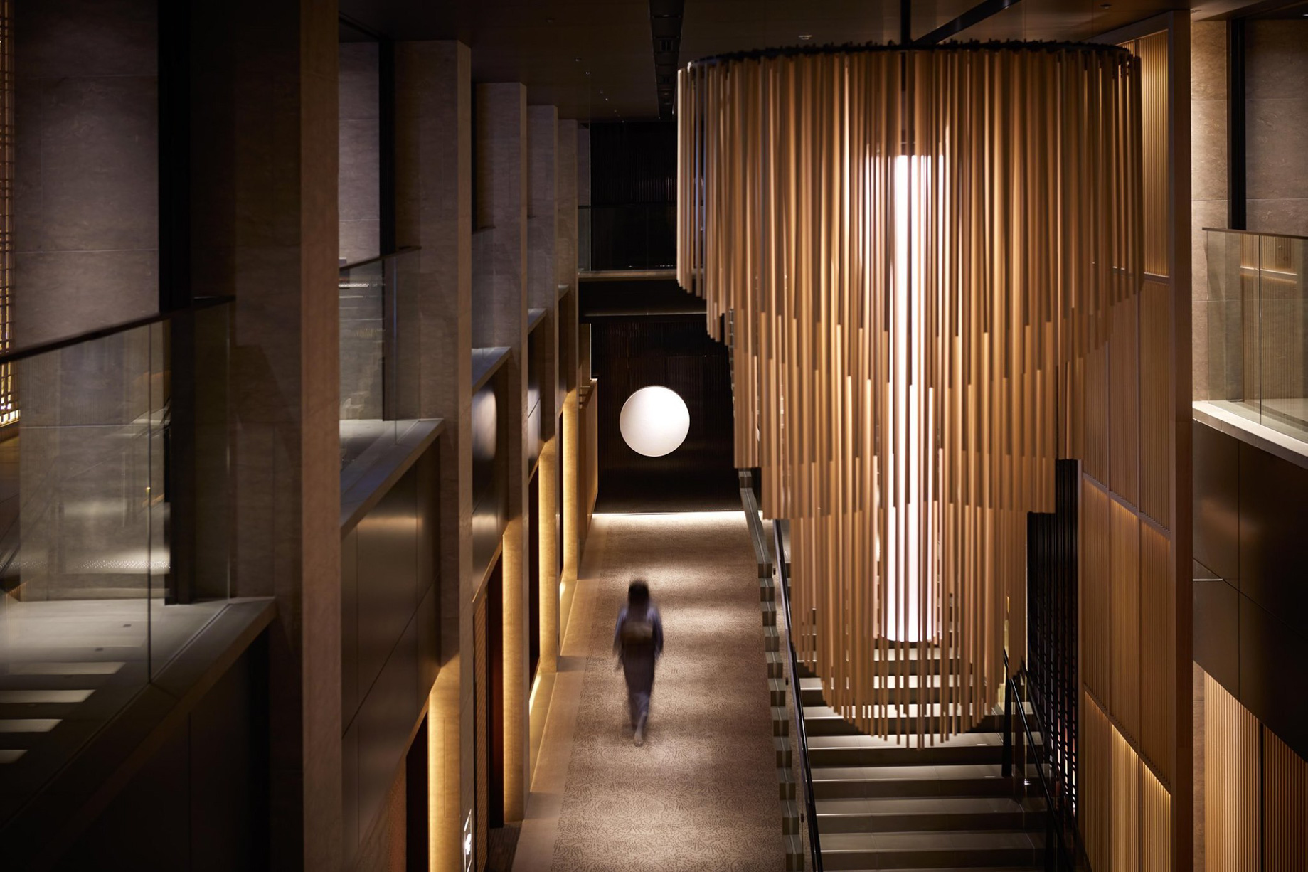 The Ritz-Carlton, Kyoto Hotel - Nakagyo Ward, Kyoto, Japan - Lobby Atrium Design