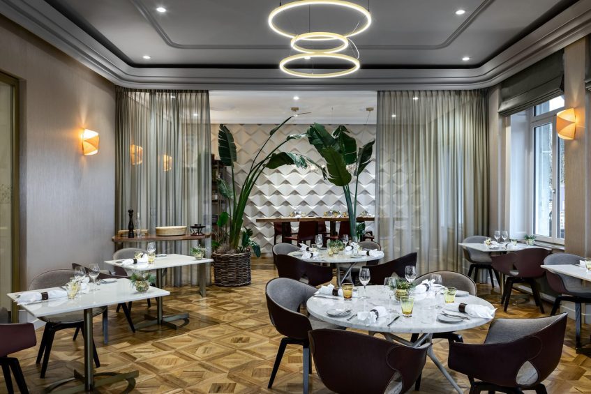 The Ritz-Carlton Hotel de la Paix, Geneva - Geneva, Switzerland - Living Room Bar & Kitchen Decor