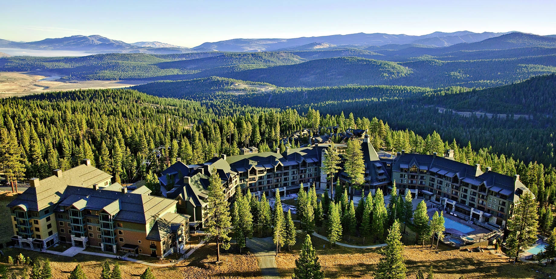The Ritz-Carlton, Lake Tahoe Resort – Truckee, CA, USA – Summer Hotel Aerial View