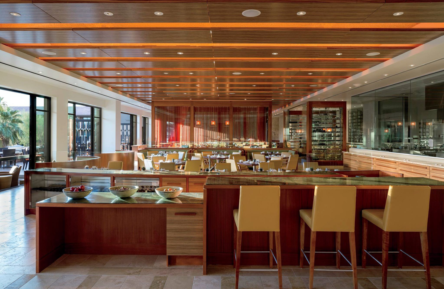 The Ritz-Carlton, Rancho Mirage Resort – Rancho Mirage, CA, USA – State Fare Bar & Kitchen Interior Decor