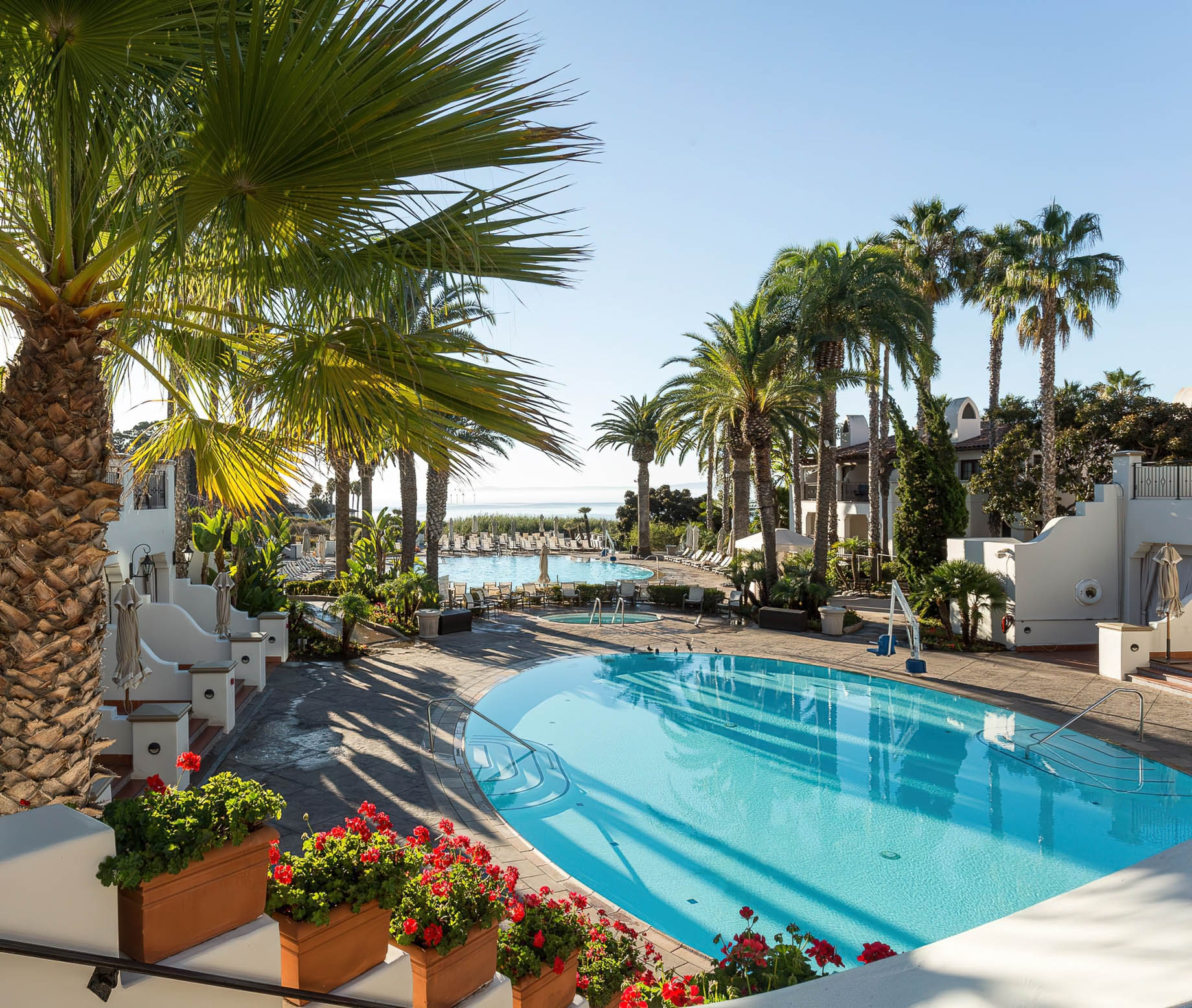 The Ritz-Carlton Bacara, Santa Barbara Resort - Santa Barbara, CA, USA - Resort Pool Deck View