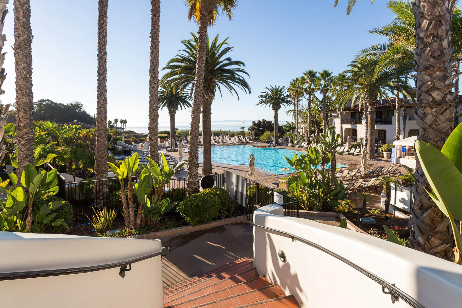The Ritz-Carlton Bacara, Santa Barbara Resort – Santa Barbara, CA, USA – Resort Pool Deck View