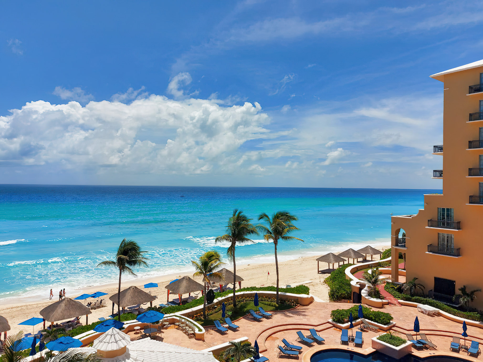The Ritz-Carlton, Cancun Resort – Cancun, Mexico – Beach and Ocean View Aerial