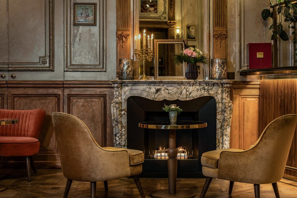 The Ritz-Carlton Hotel de la Paix, Geneva - Geneva, Switzerland - Hotel Fireplace