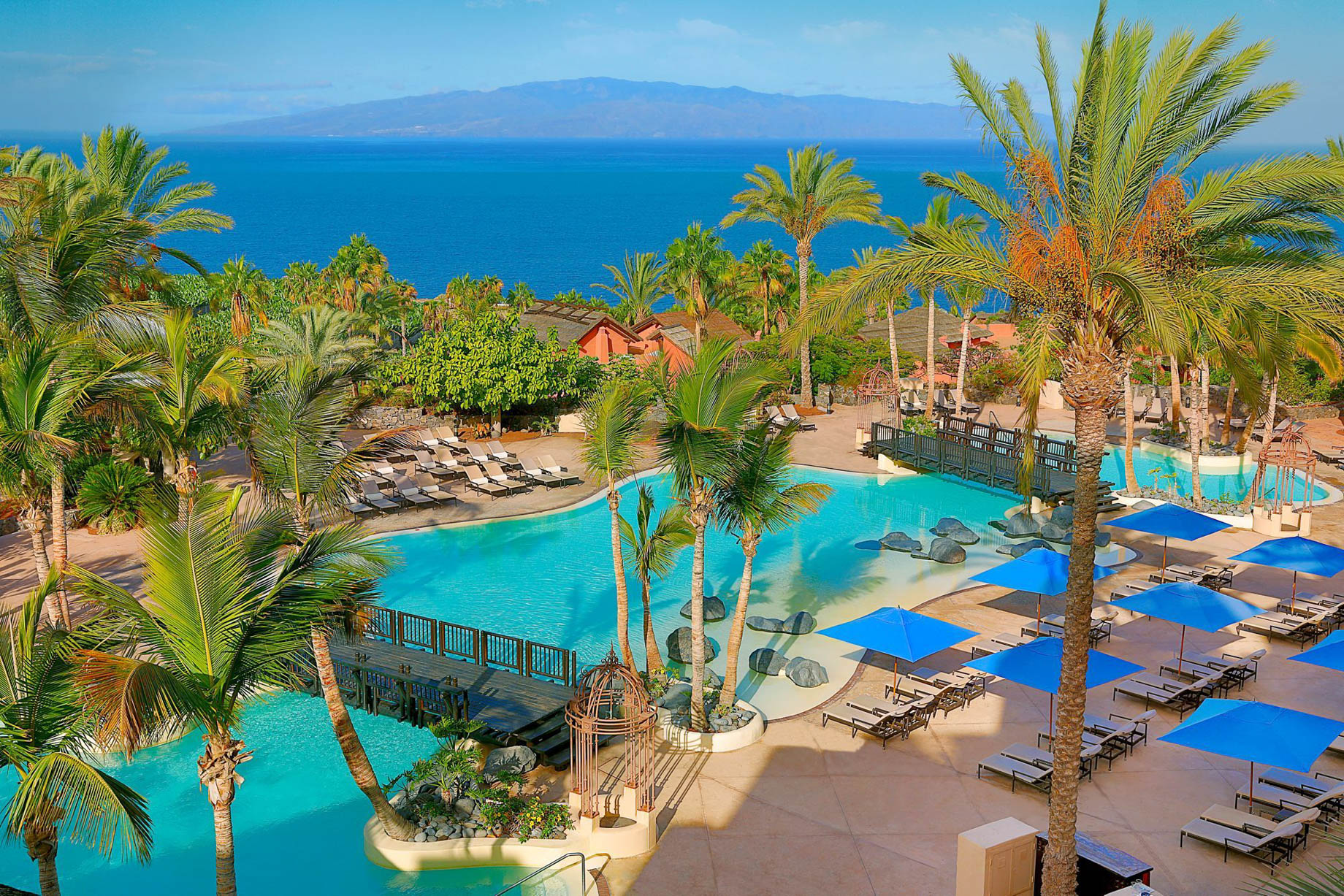 The Ritz-Carlton, Abama Resort – Santa Cruz de Tenerife, Spain – Outdoor Pool Deck Aerial View