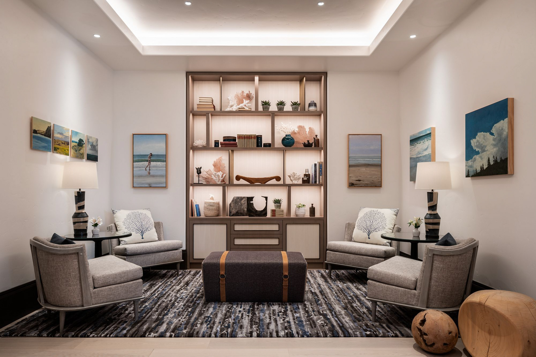 The Ritz-Carlton Bacara, Santa Barbara Resort - Santa Barbara, CA, USA - Club Lounge Library