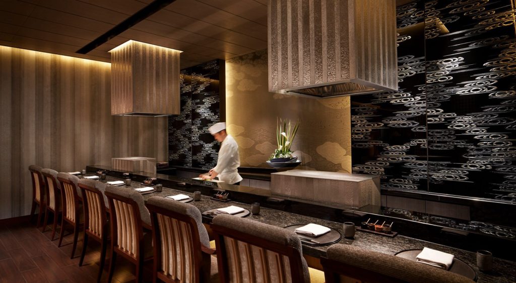 The Ritz-Carlton, Kyoto Hotel - Nakagyo Ward, Kyoto, Japan - Mizuki Restaurant Tempura Chef