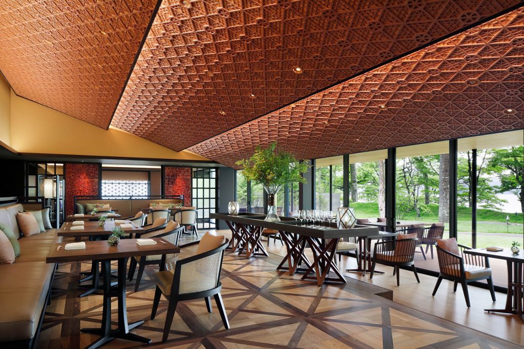 The Ritz-Carlton, Nikko Hotel - Nikko Tochigi, Japan - The Japanese Restaurant Tables